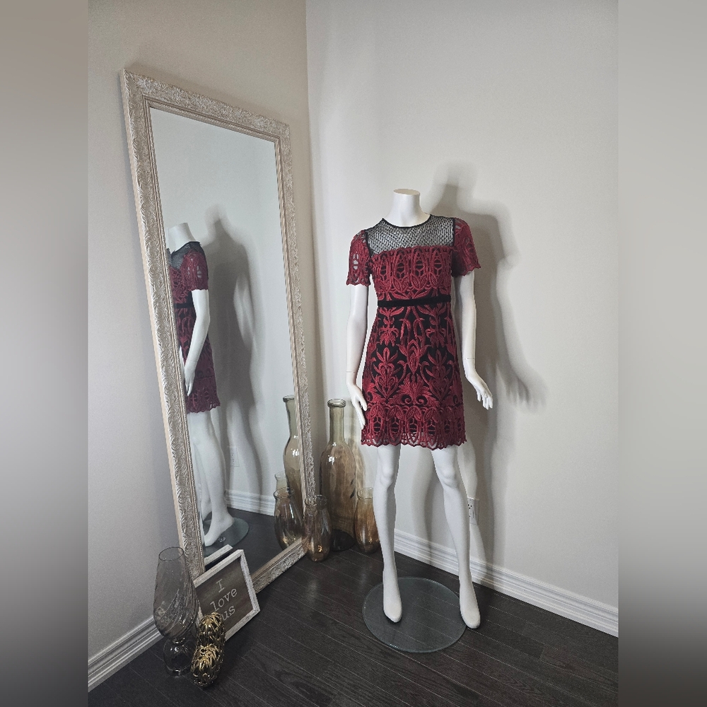 Foxiedox Sheath Dress Red and Black